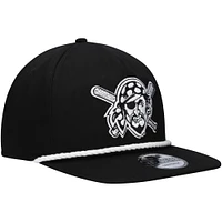 Men's New Era Black Pittsburgh Pirates Golfer Snapback Hat