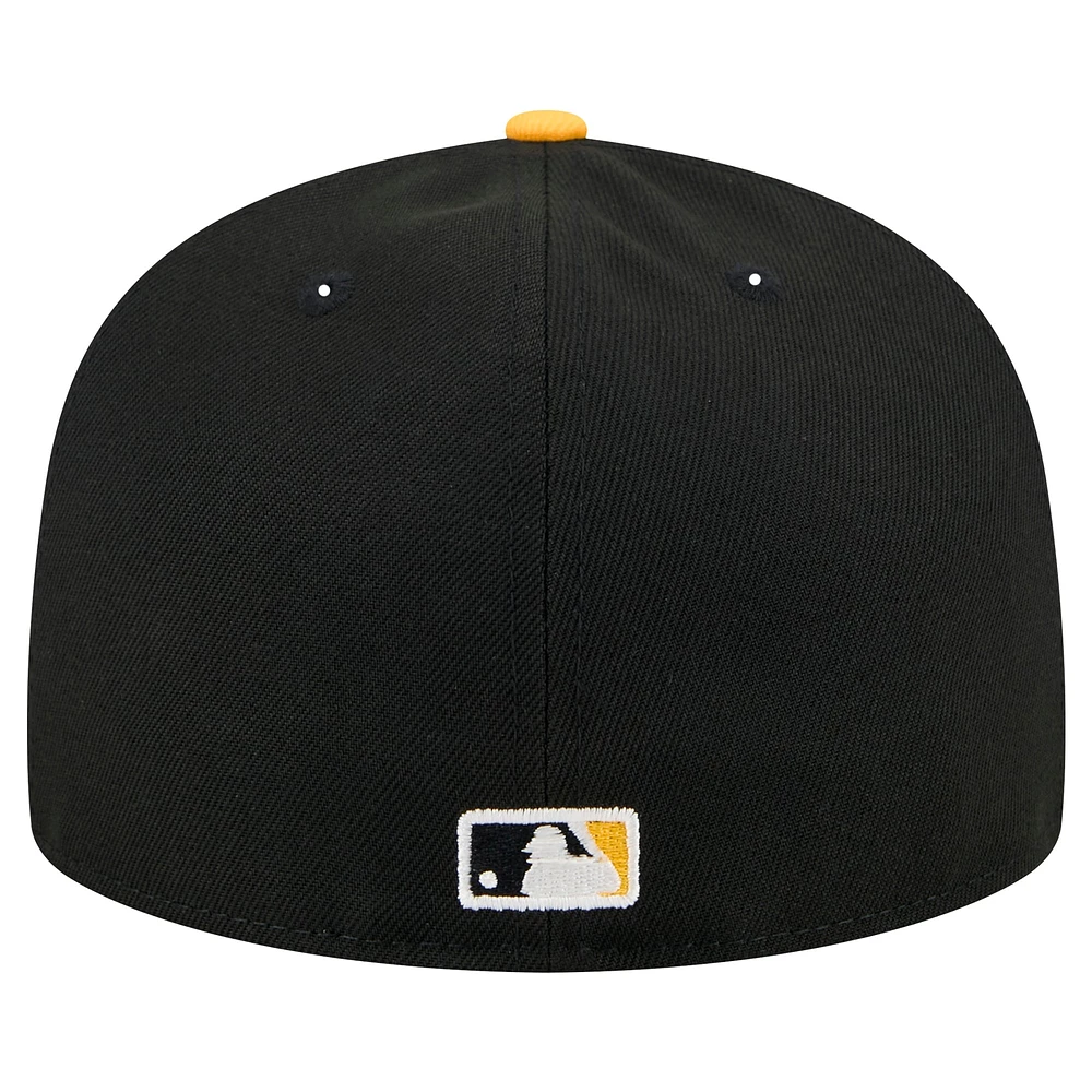 Casquette ajustée 59FIFTY Shadow Stitch des Pirates de Pittsburgh New Era pour homme