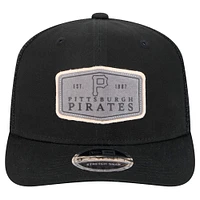 Men's New Era Gray Pittsburgh Pirates Labeled 9SEVENTY Stretch-Snap Adjustable Hat