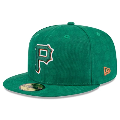 Casquette ajustée 59FIFTY pour homme New Era Kelly Green Pittsburgh Pirates