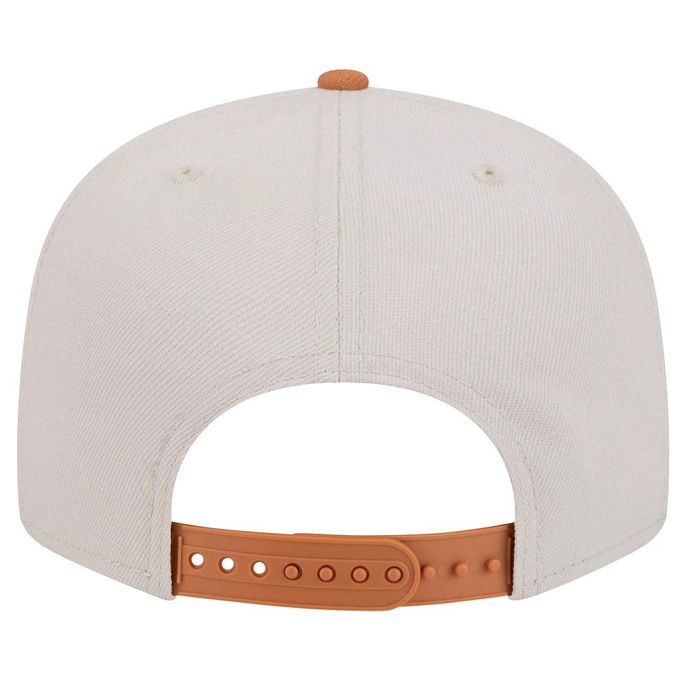 Men's New Era Khaki/Brown Pittsburgh Pirates Color Pack Two-Tone 9FIFTY Snapback Hat