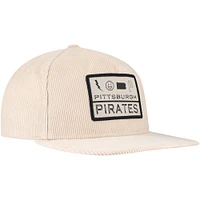 Casquette Snapback de golfeur essentiel d'été des Pirates de Pittsburgh New Era kaki pour hommes