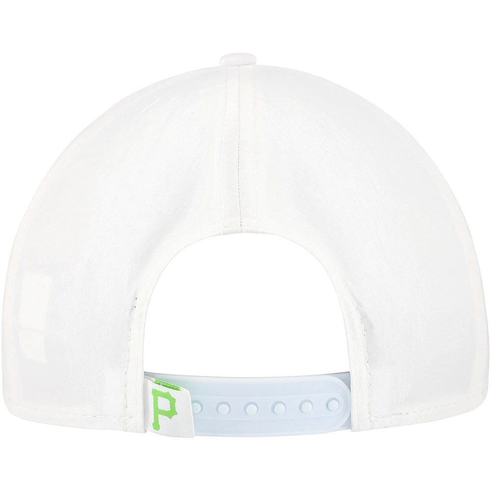 Men's New Era White Pittsburgh Pirates Spring Spectrum Golfer Snapback Hat