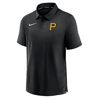 Men's Nike Black Pittsburgh Pirates Authentic Collection Flex Performance Polo