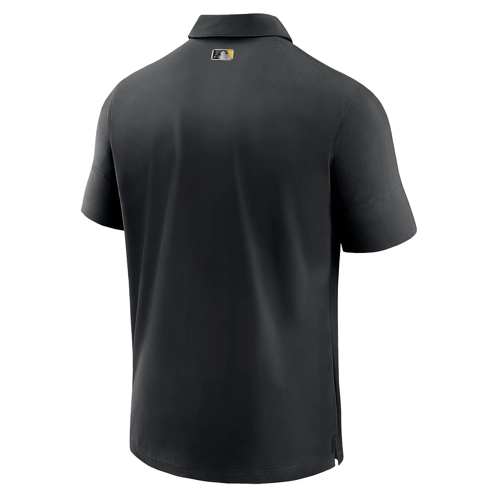 Men's Nike Black Pittsburgh Pirates Authentic Collection Flex Performance Polo