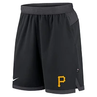 Men's Nike Black Pittsburgh Pirates Authentic Collection Flex Vent Performance Shorts