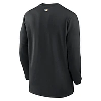 Haut à quart de zip Nike Black Pittsburgh Pirates Authentic Collection Game Time Performance pour homme