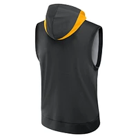 Men's Nike Black Pittsburgh Pirates Authentic Collection Performance Sleeveless Pullover Hoodie