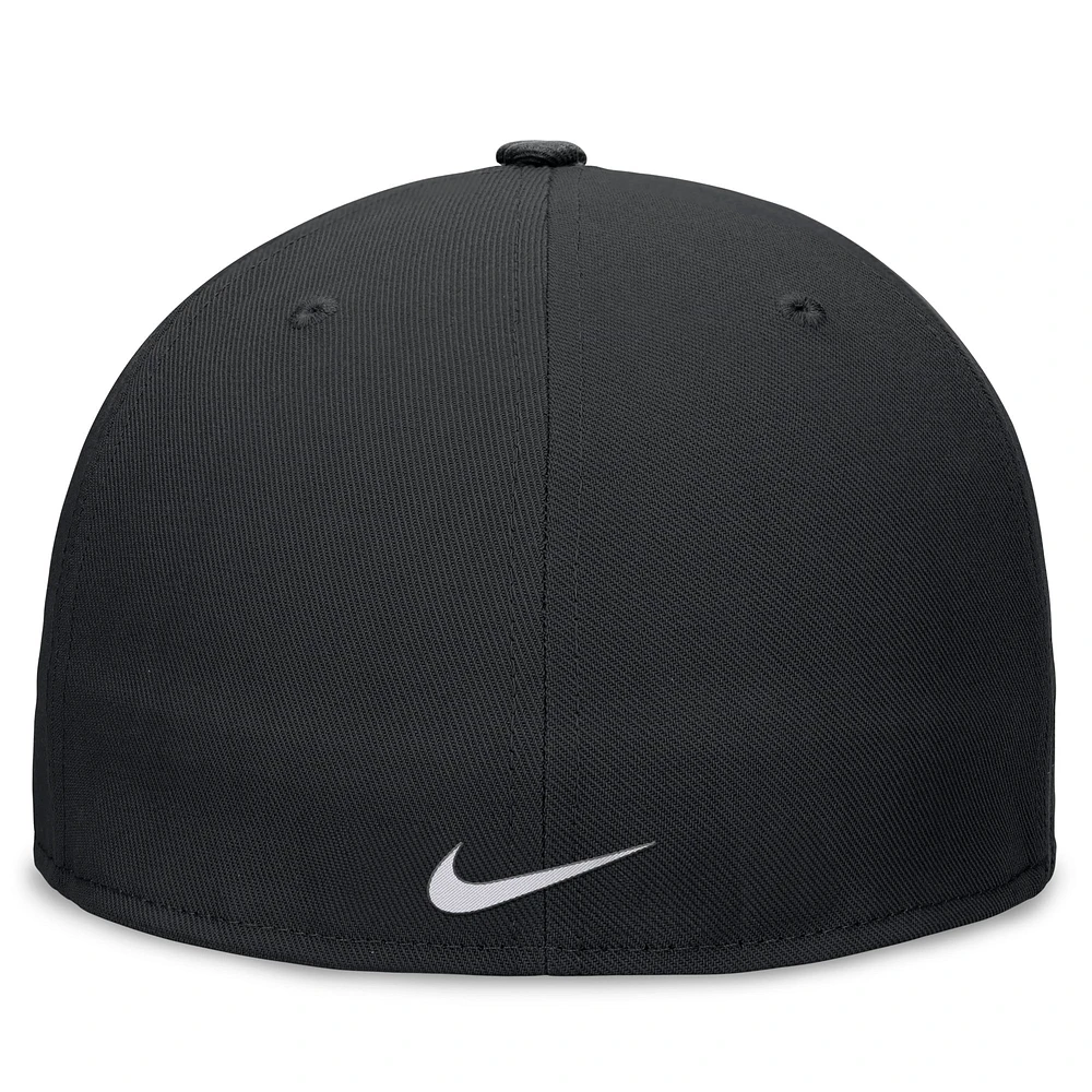 Casquette ajustée True Performance des Pirates de Pittsburgh Nike noire pour homme