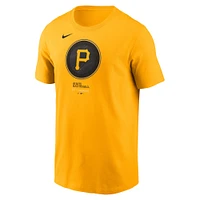 Men's Nike Gold Pittsburgh Pirates City Connect Large Logo T-Shirt