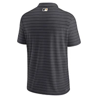 Polo de performance à rayures Victory Nike Heather Charcoal Pittsburgh Pirates Authentic Collection pour homme