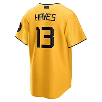 Maillot de joueur réplique Nike Ke'Bryan Hayes doré Pittsburgh Pirates City Connect pour homme