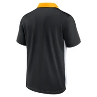 Men's Nike  White/Black Pittsburgh Pirates Rewind Stripe Polo