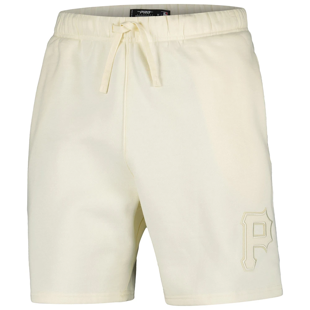 Men's Pro Standard Cream Pittsburgh Pirates Neutral Fleece Shorts