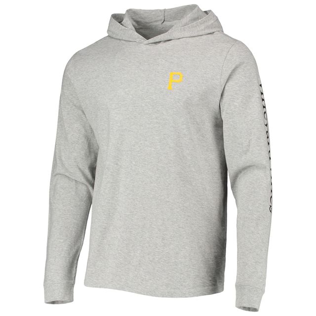 T-shirt à capuche avec logo Pittsburgh Pirates pour homme Vineyard Vines gris chiné