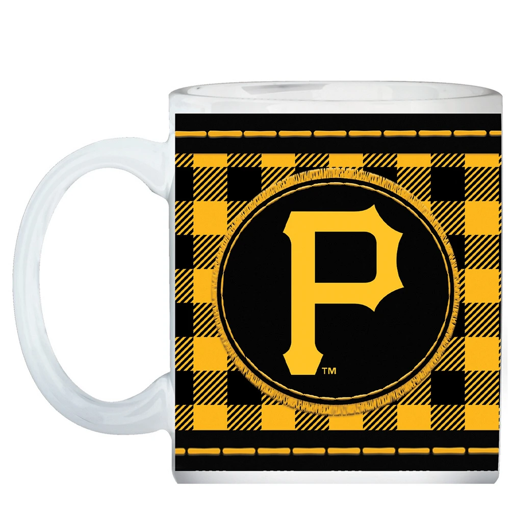 Pittsburgh Pirates 15oz. Buffalo Plaid Father's Day Mug