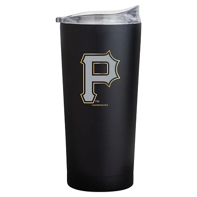 Feuille noire des Pirates de Pittsburgh 20oz. Gobelet à revêtement en poudre