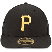 Pittsburgh Pirates New Era Home Authentic Collection On-Field Low Profile 59FIFTY - Fitted Hat Black