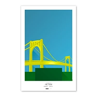 Pittsburgh Pirates PNC Park 11'' x 17'' Minimalist Stadium Poster Art Print