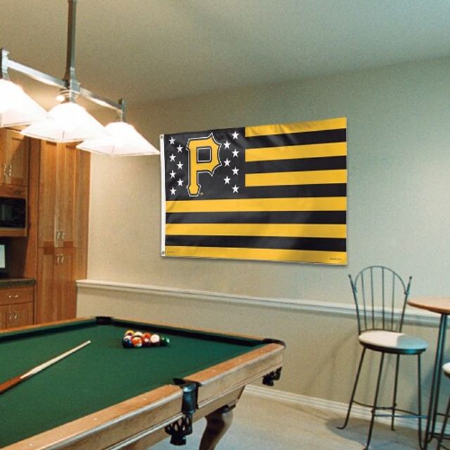 WinCraft Pittsburgh Pirates Deluxe Stars & Stripes Drapeau 3' x 5'