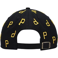 Women's '47 Black Pittsburgh Pirates Confetti Clean Up Adjustable Hat