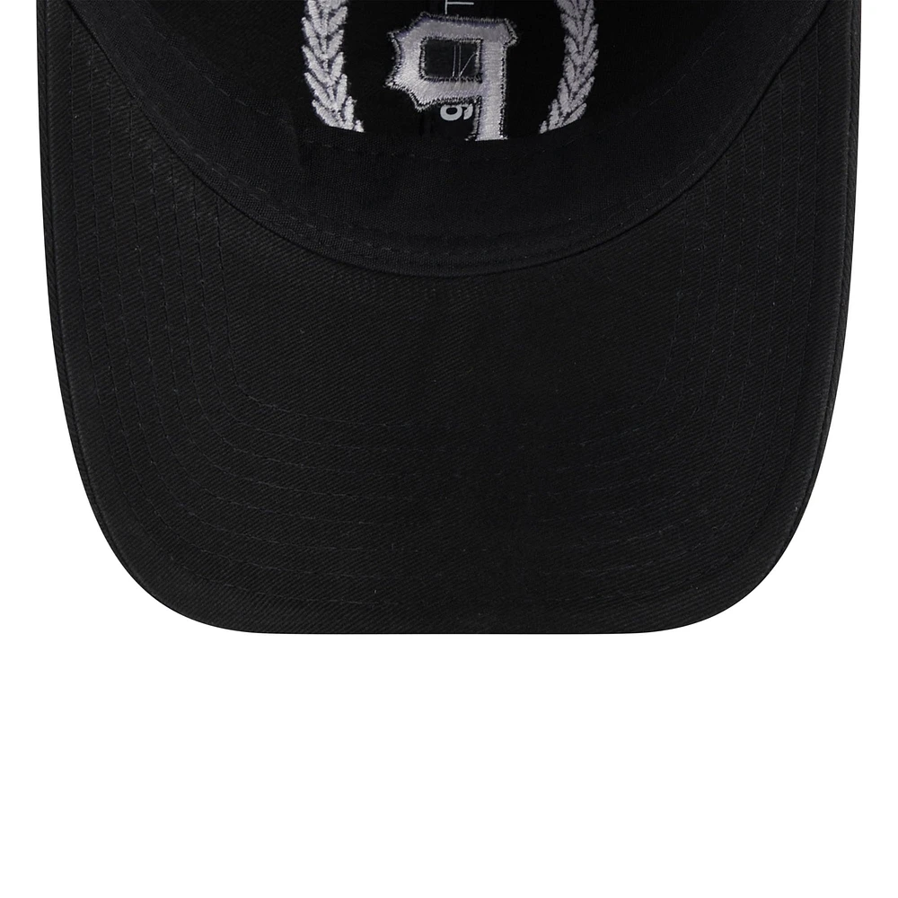 Women's New Era Black Pittsburgh Pirates Leaves 9TWENTY Adjustable Hat