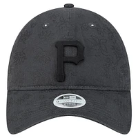 Women's New Era Black Pittsburgh Pirates Tonal Floral 9TWENTY Adjustable Hat