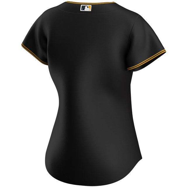 Maillot de l'équipe réplique alternative des Pirates Pittsburgh Nike pour femmes - Noir