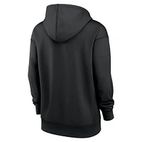 Women's Nike Black Pittsburgh Pirates Authentic Collection City Connect Performance Pullover Hoodie
