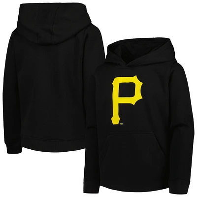 Youth Black Pittsburgh Pirates Team Primary Logo Pullover Hoodie
