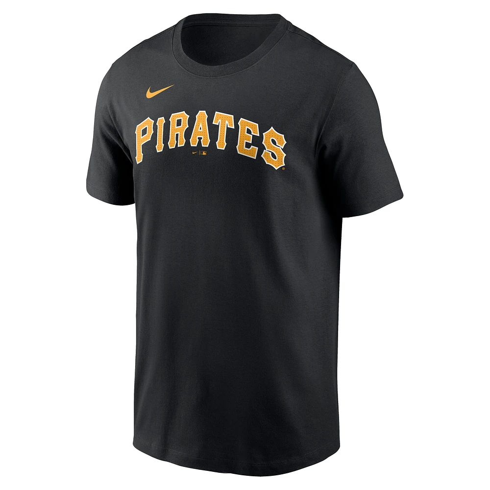 Youth Nike Paul Skenes Black Pittsburgh Pirates Name & Number T-Shirt