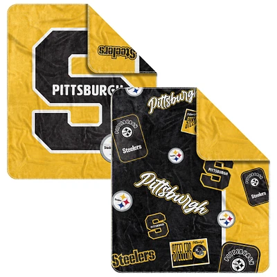 Couverture Dream Weave 50" x 60" des Steelers de Pittsburgh