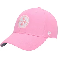 Girls Youth '47 Pink Pittsburgh Steelers Rose MVP Adjustable Hat