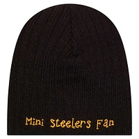 Infant New Era Black Pittsburgh Steelers Mini Knit Hat
