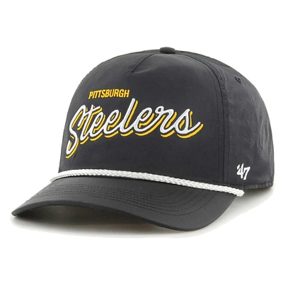 Casquette réglable '47 Pittsburgh Steelers Fairway Hitch brrr pour hommes, noire