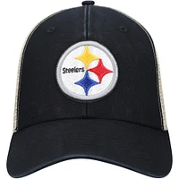 Men's '47 Black Pittsburgh Steelers Flagship MVP Snapback Hat