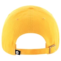 Men's '47 Gold Pittsburgh Steelers Secondary Clean Up Adjustable Hat