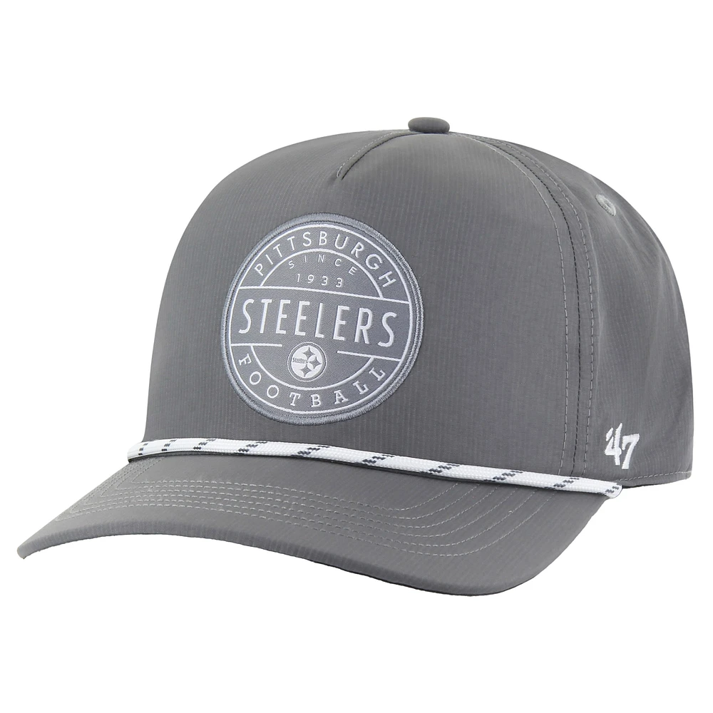 Casquette ajustable grise « 47 Pittsburgh Steelers Suburbia Hitch » pour homme