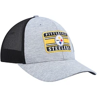 Men's '47 Heathered Gray/Black Pittsburgh Steelers Motivator Flex Hat