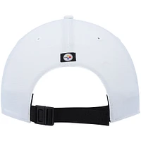 Men's '47 White Pittsburgh Steelers Hitch Stars and Stripes Trucker Adjustable Hat