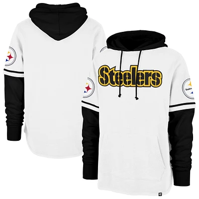 Sweat à capuche blanc '47 Pittsburgh Steelers Trifecta Shortstop pour homme