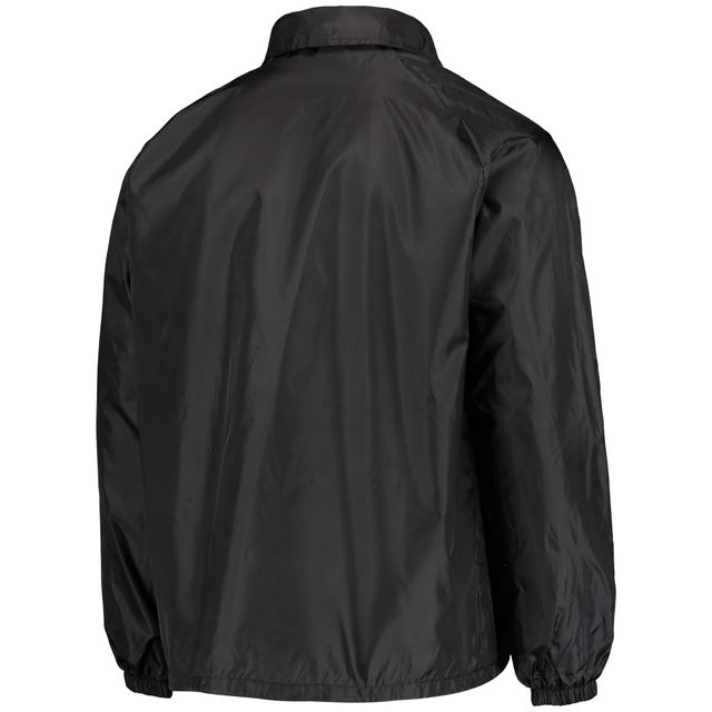 Veste coupe-vent raglan classique pour homme Pittsburgh Steelers Coaches noire