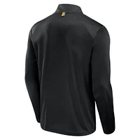 Men's Fanatics Black Pittsburgh Steelers Defender Quarter-Zip Jacket
