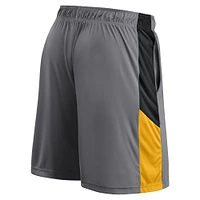 Men's Fanatics Gray Pittsburgh Steelers Logo Shorts
