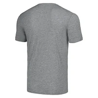 Men's Homage  Jerome Bettis Heathered Gray Pittsburgh Steelers Caricature Retired Player Tri-Blend T-Shirt