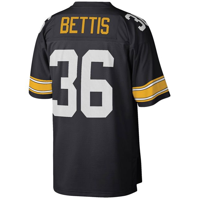 Maillot réplique Mitchell & Ness Jerome Bettis noir Pittsburgh Steelers Legacy pour hommes