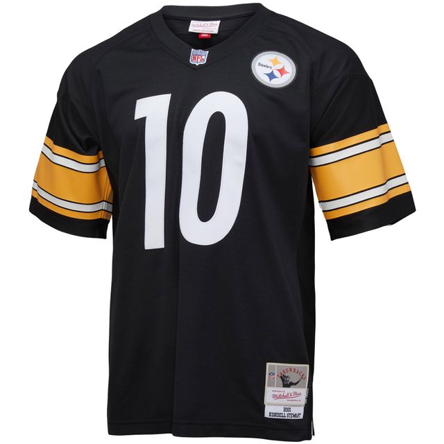Mitchell & Ness Kordell Stewart Black Pittsburgh Steelers joueur à la retraite pour hommes - Réplique de maillot