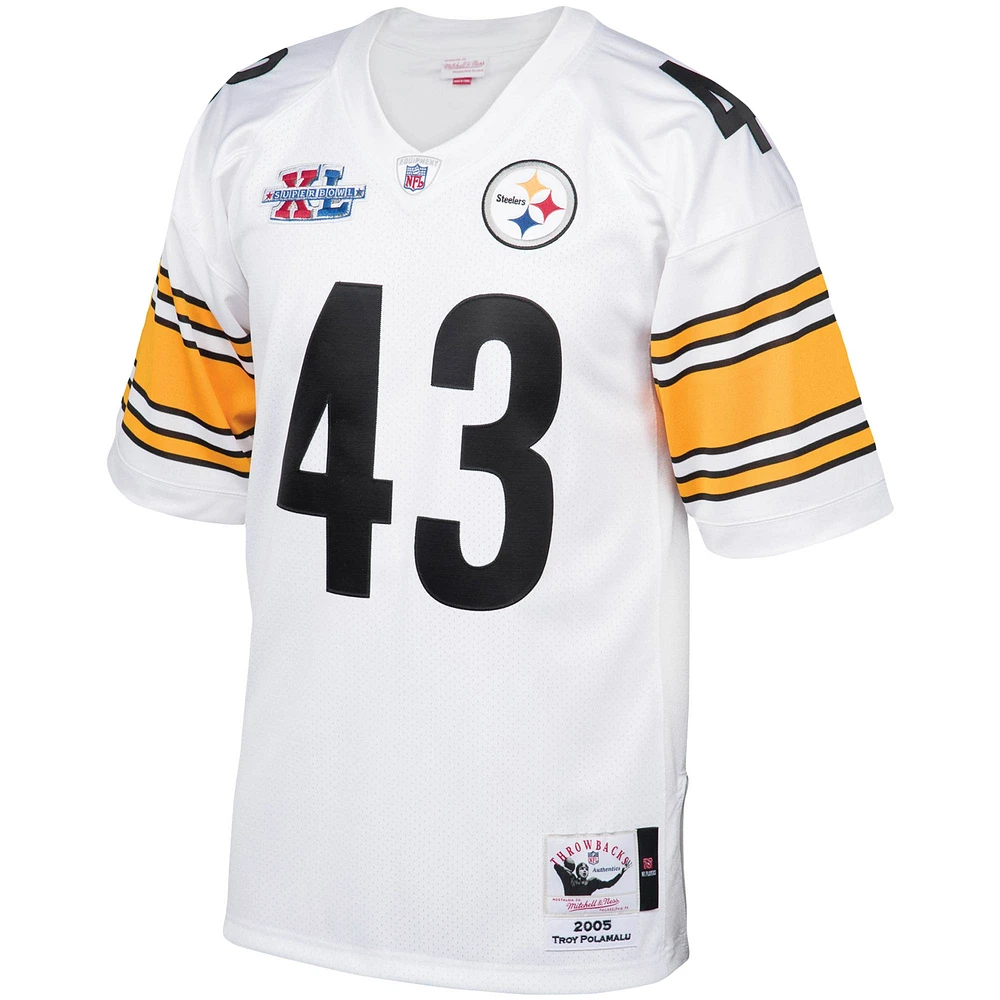 Men's Mitchell & Ness Troy Polamalu Pittsburgh Steelers Authentic Throwback Retired Player Jersey