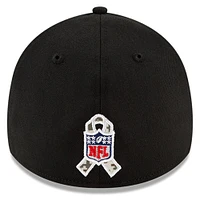 Men's New Era Black/Camo Pittsburgh Steelers 2021 Salute To Service - 39THIRTY Flex Hat