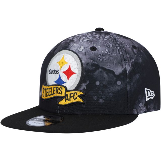 Casquette New Era Pittsburgh Steelers 2022 Sideline - 9FIFTY Ink Dye Snapback pour homme